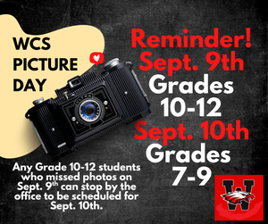 Includes picture of a camera with the dates written