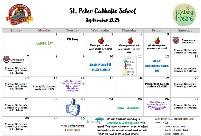 September 2025 Calendar Featured Photo