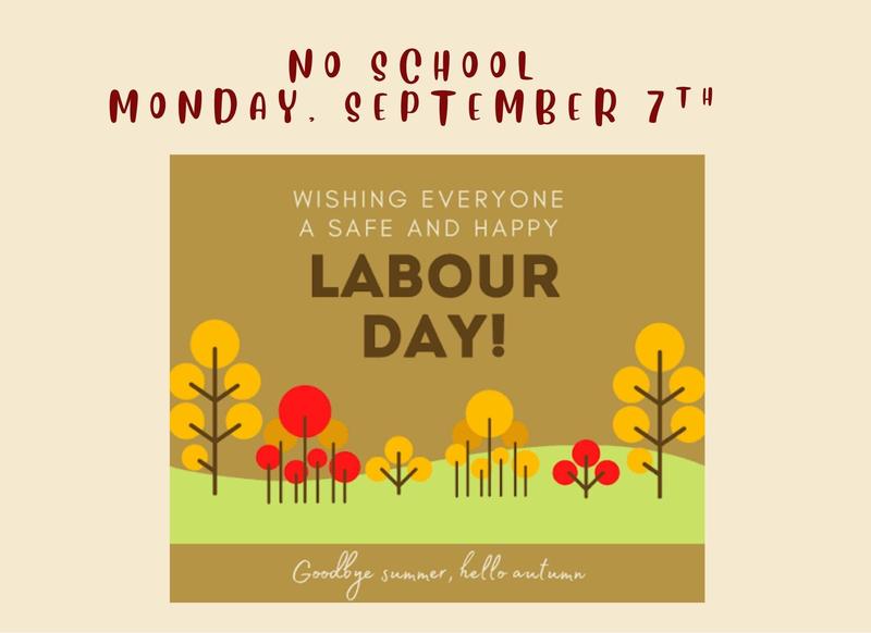 No school September 7