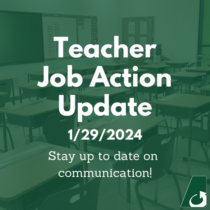 Teacher Job Action Update