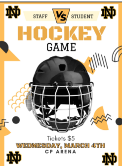 Staff vs Student Hockey Game Featured Photo