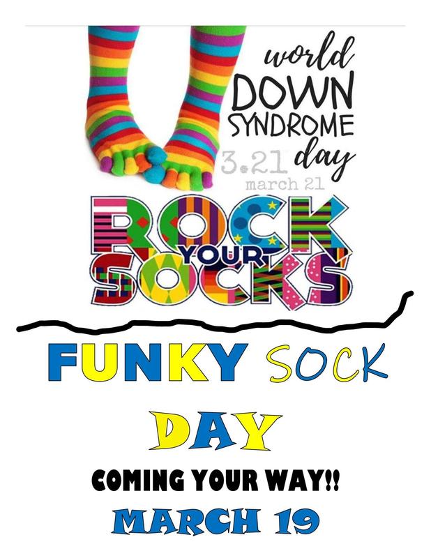 Funky Sock Day-March 19th