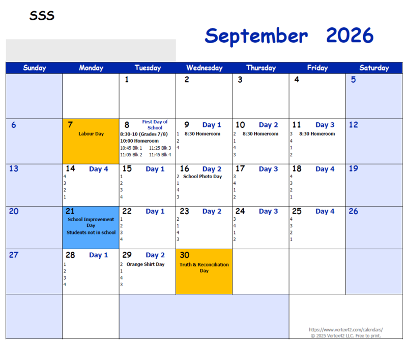 September Block Rotation Featured Photo