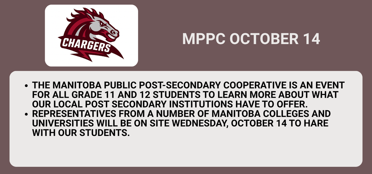 Colleges and university reps will be coming to meet students and share information october 14