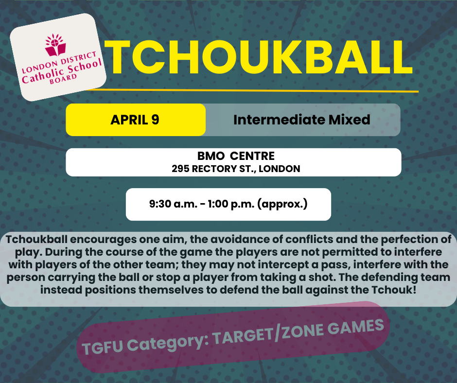 Tchoukball date banner