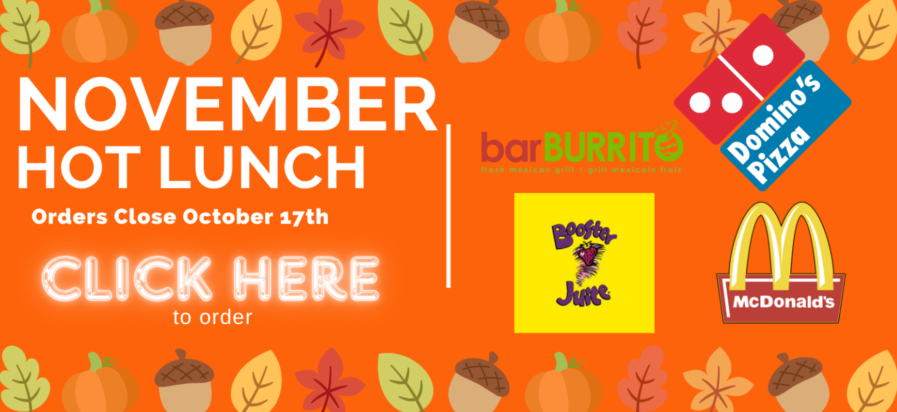 November hot lunch