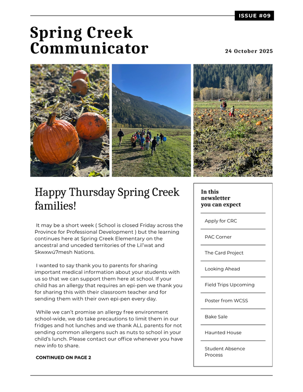 Spring Creek Communicator Featured Photo