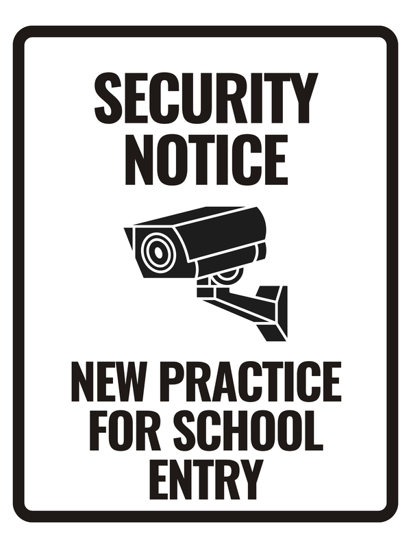 Poster with security camera