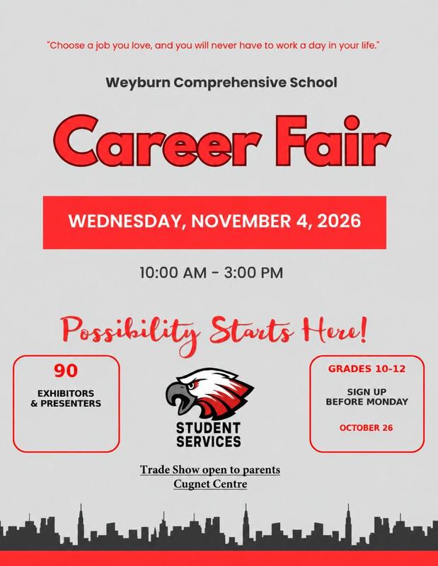 Career Fair on November 4 at WCS