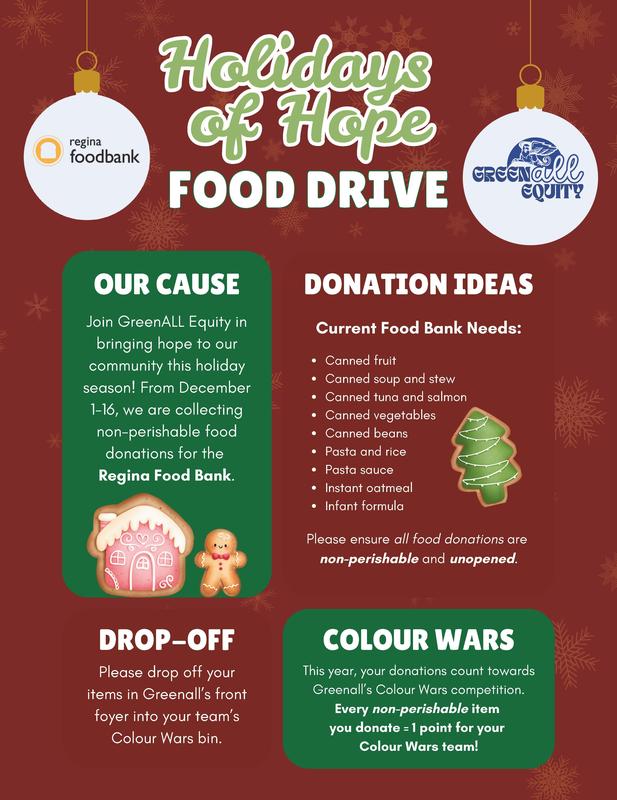 holiday food drive greenall