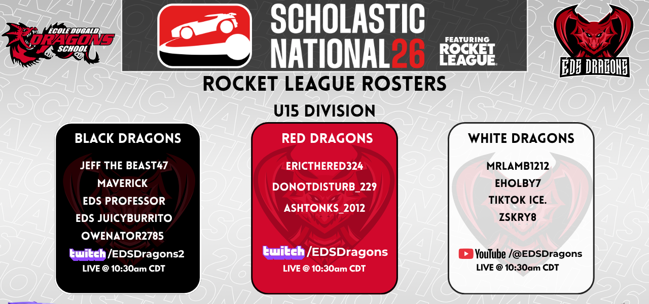 Roster and Stream information for EDS Dragons Esports