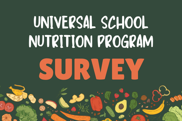 Universal school nutrition program survey.