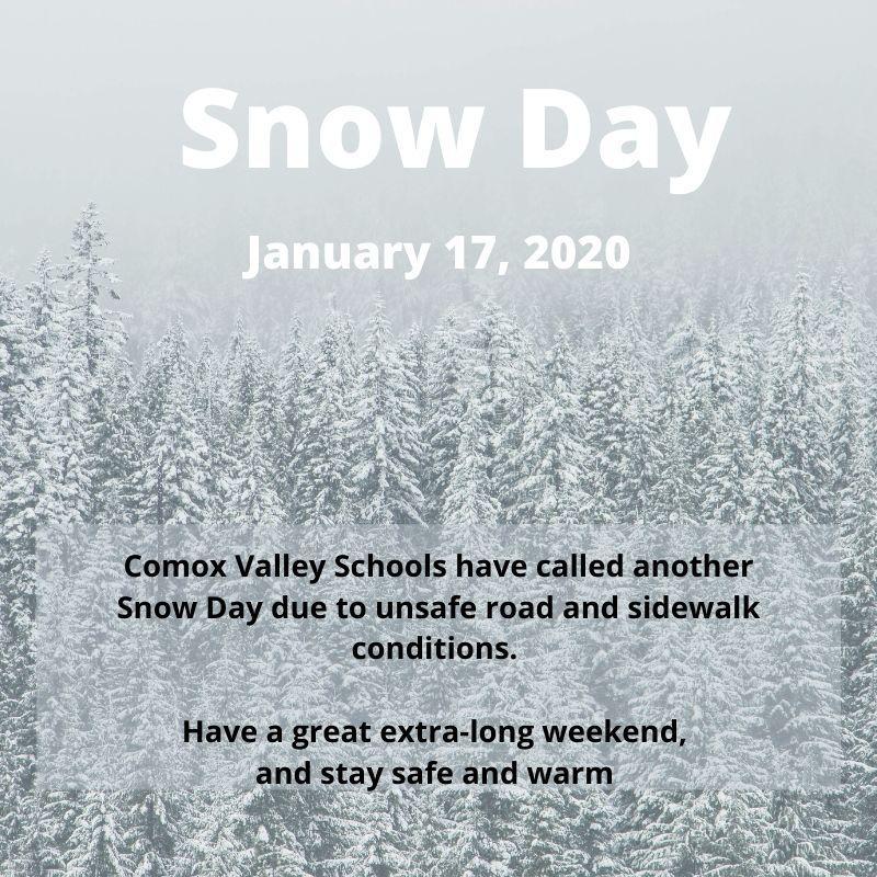 Snow Day January 17, 2020 Featured Photo