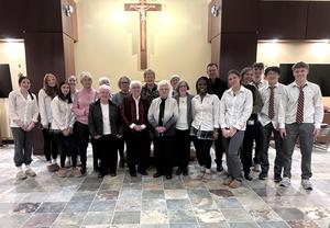 Congregation of Notre Dame Sisters Join RND Students at Mass