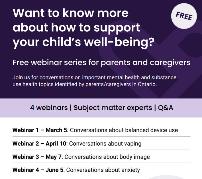Free School Mental Health Ontario Webinars Featured Photo