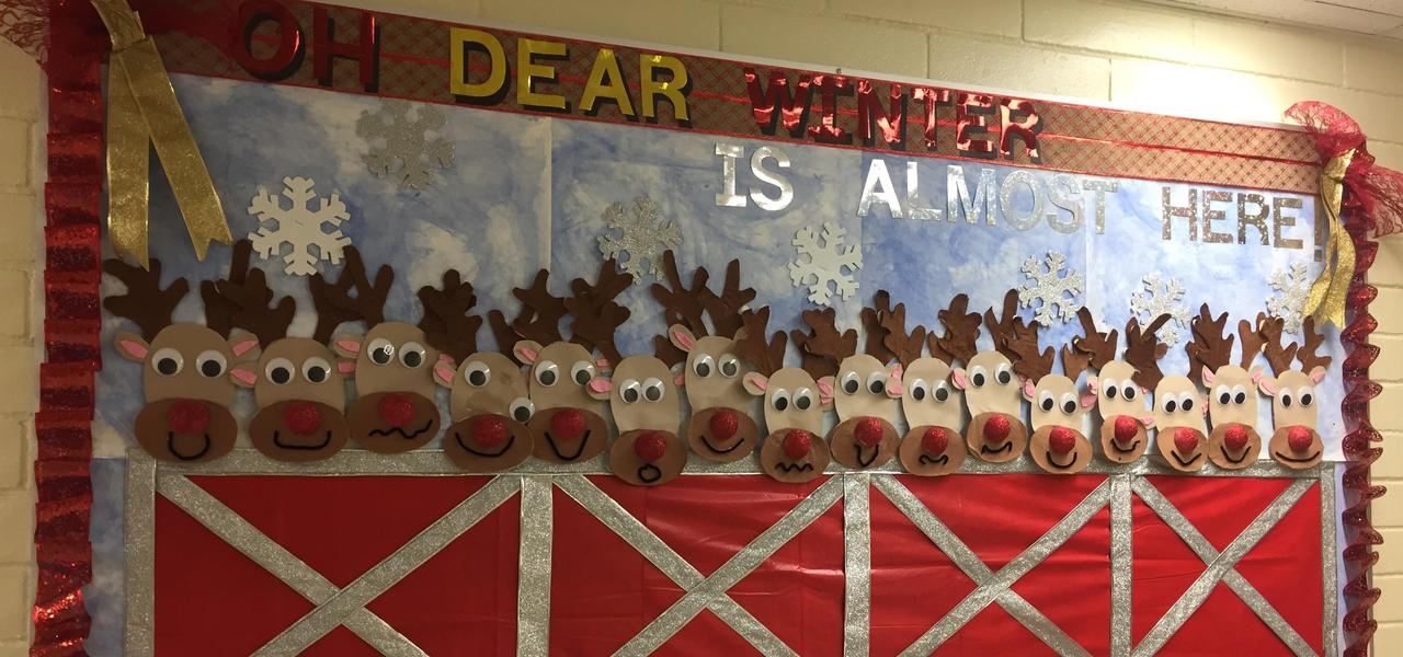 Reindeer bulletin board