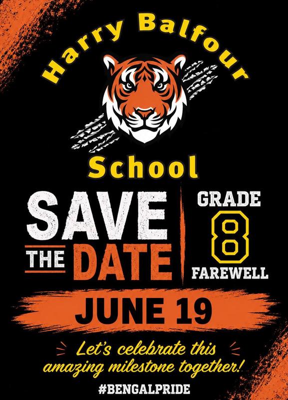 Save the Date!!! Grade 8 Farewell! - June 19th, 2026 Featured Photo