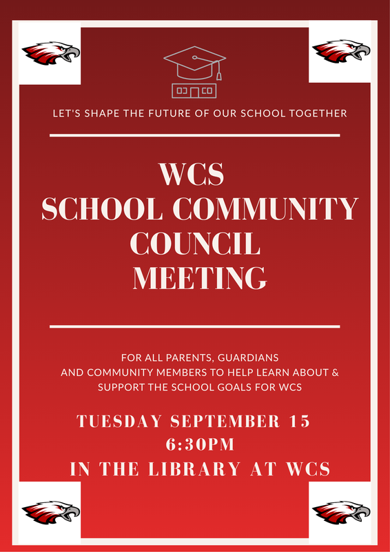 Advertising the WCS SCC meeting.