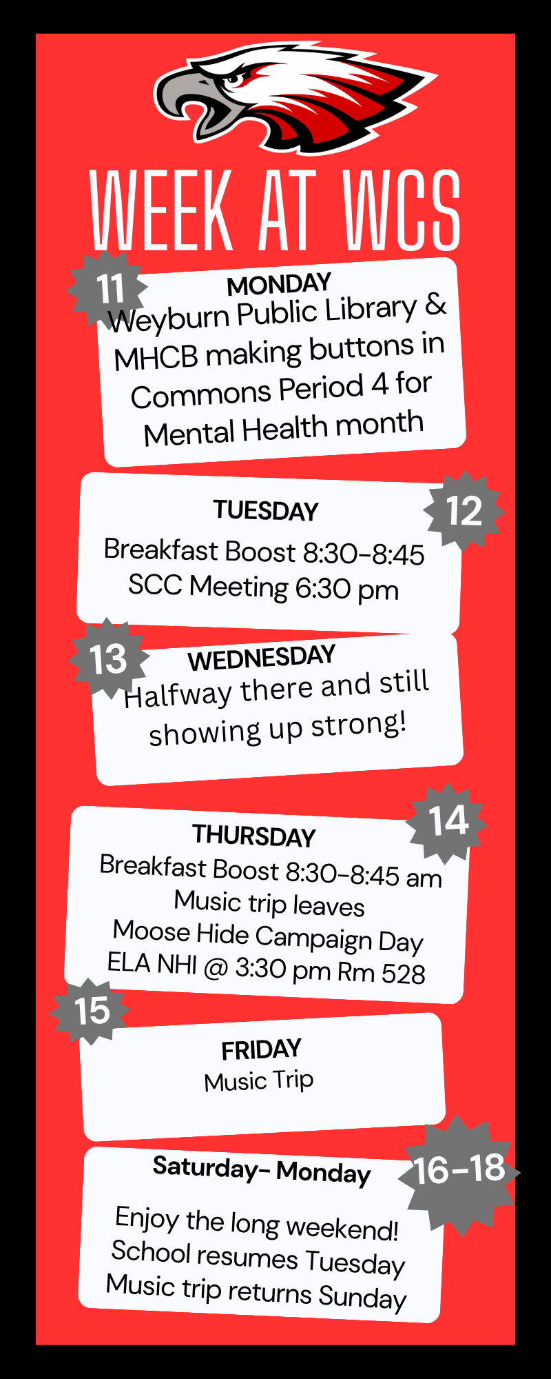 WCS Weekly Events May 11-18 Featured Photo