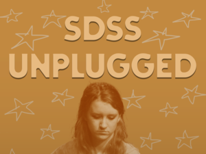 Unplugged female student with guitar April 23 6:30