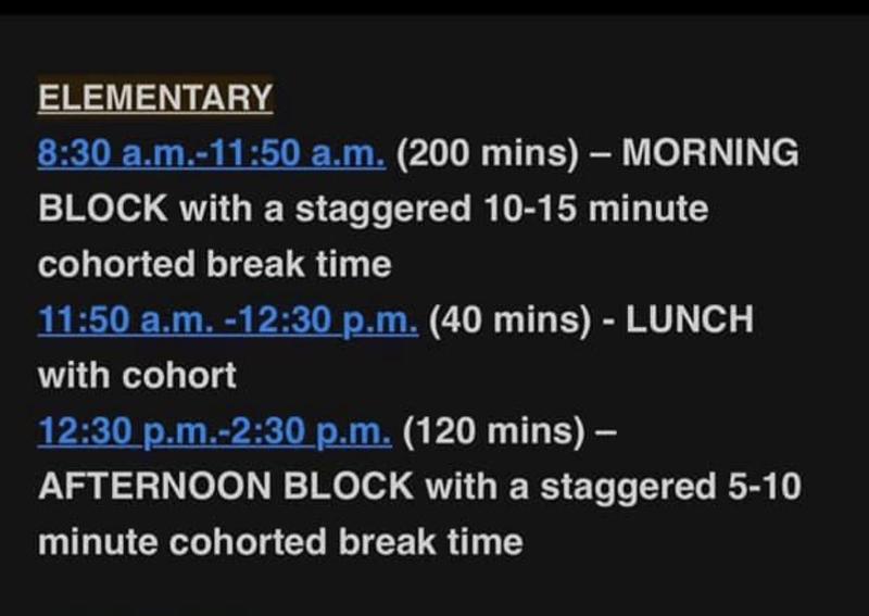 Korah CVS School Schedules