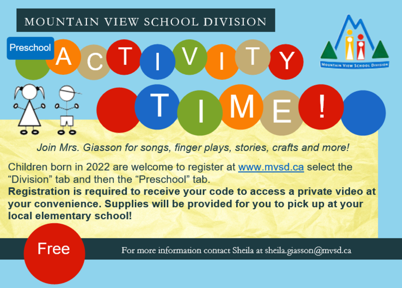Preschool Activity Time.