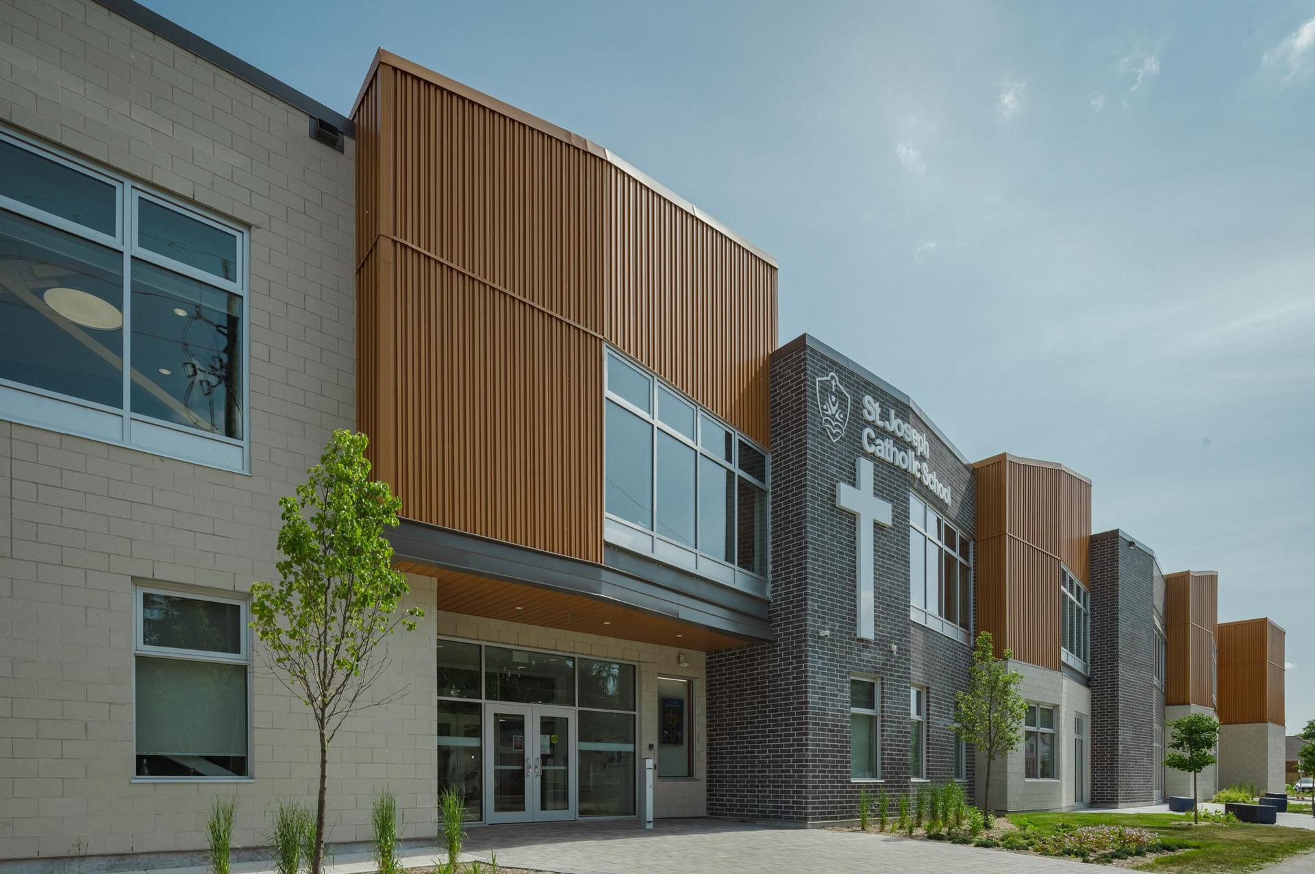 Exterior construction of St. Joseph.