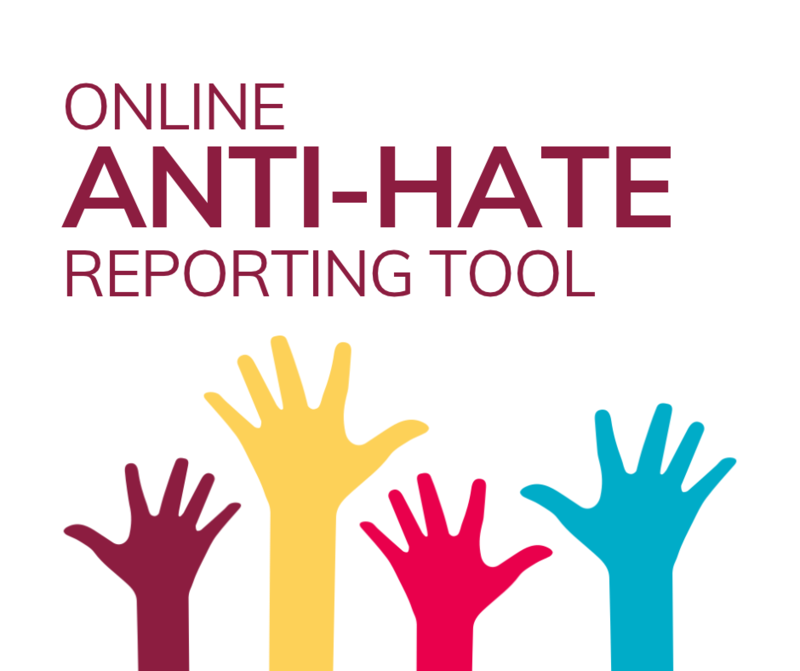 Anti-Hate Reporting Tool promotional graphic