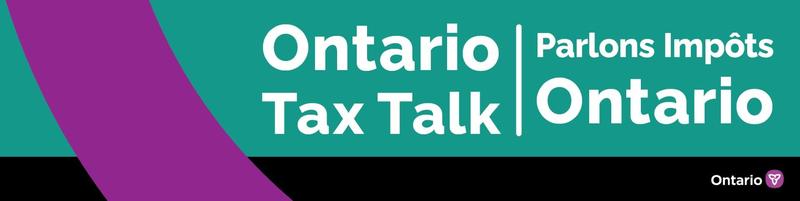 Ontario Tax Talk