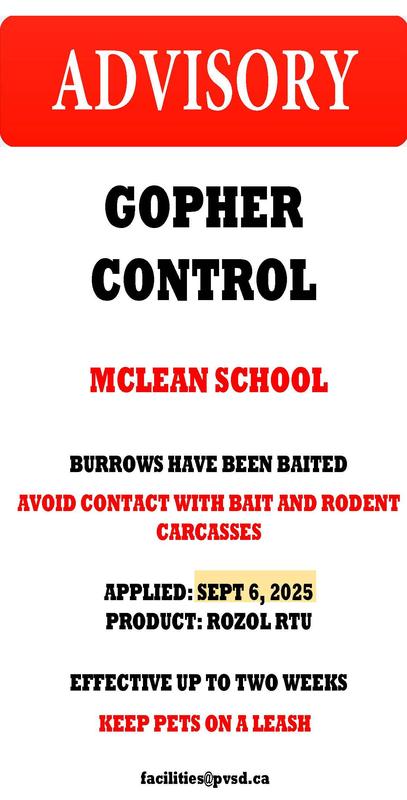 Gopher Control Advisory