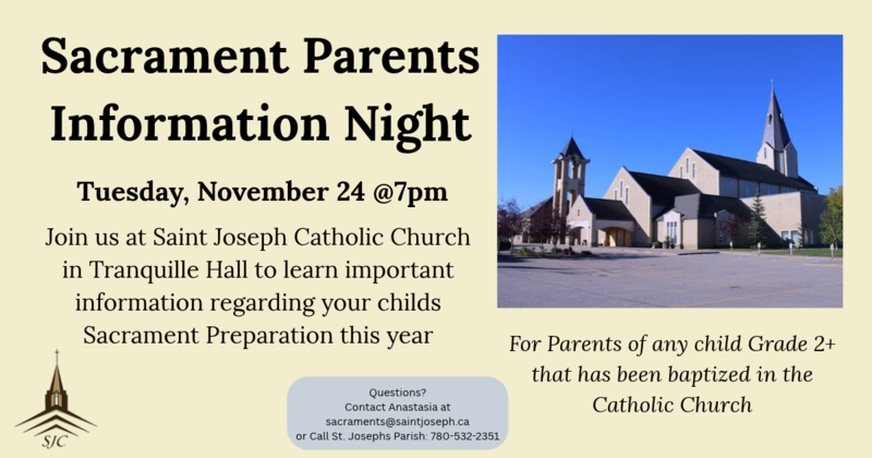 Sacrament Parent Information Night Featured Photo