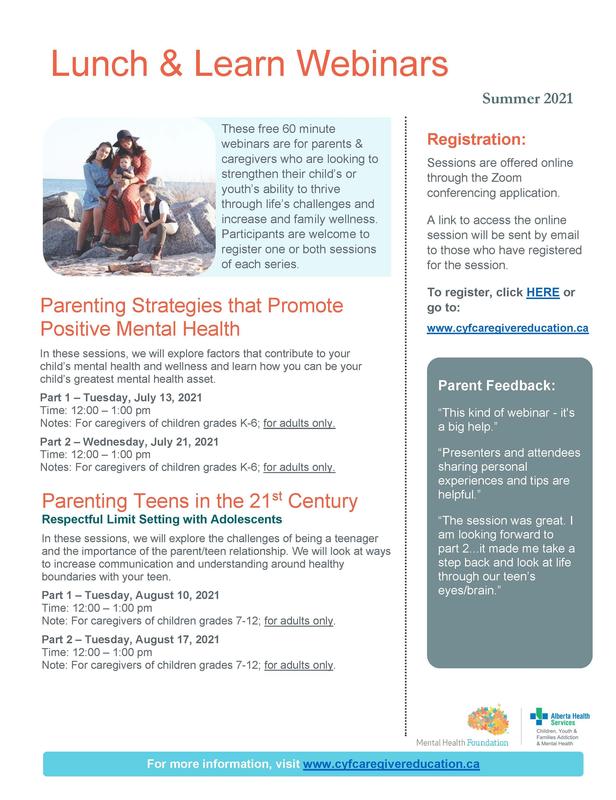 Free Online Programming for Parents and Caregivers this Summer Featured Photo