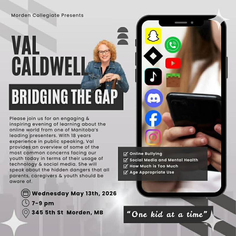 A poster showing a woman and a phone for a presentation
