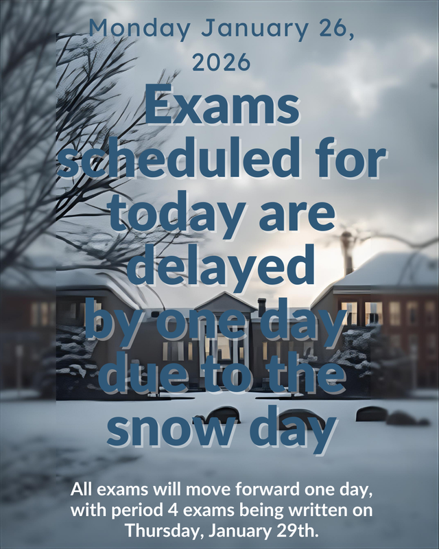 All exams moved to one day later Featured Photo