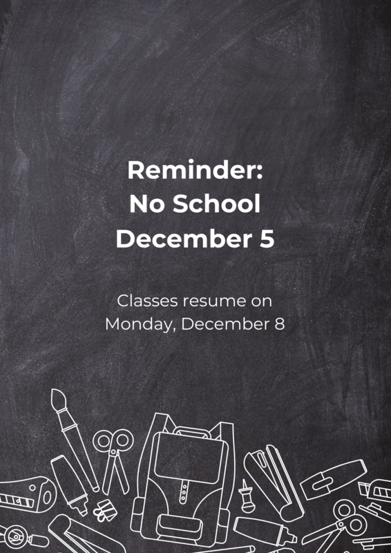 no school december 5