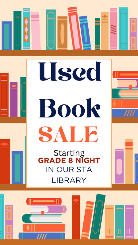 Used book sale in our library