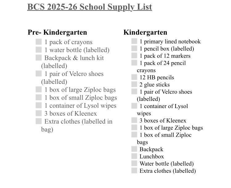 Pre K K