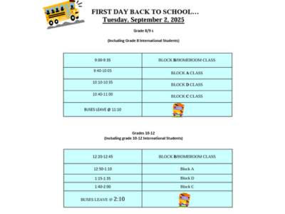 First Week of School 2025/26 Featured Photo