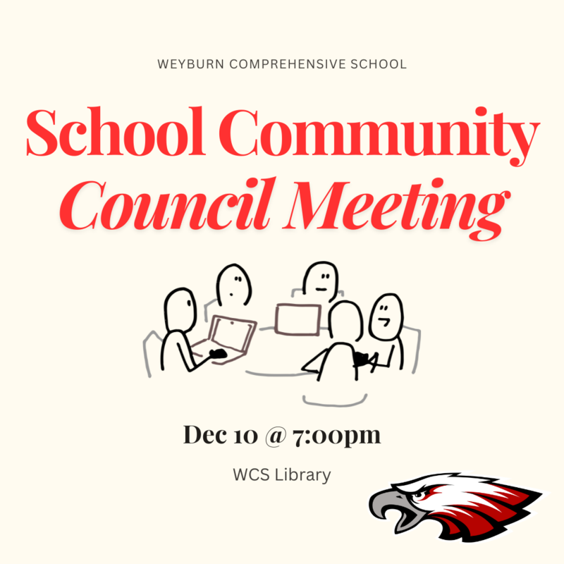 WCS SCC Meeting: Dec 10 @ 7:00