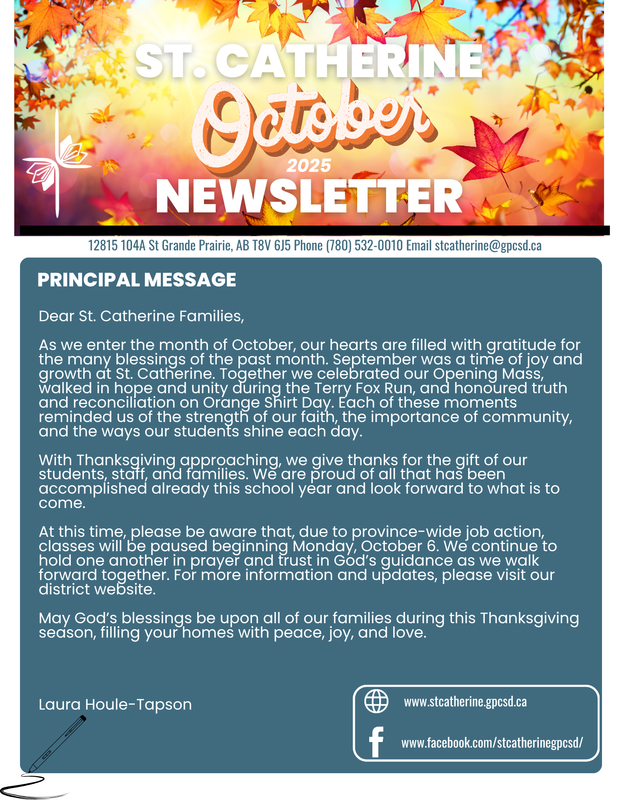St. Catherine October Newsletter Featured Photo