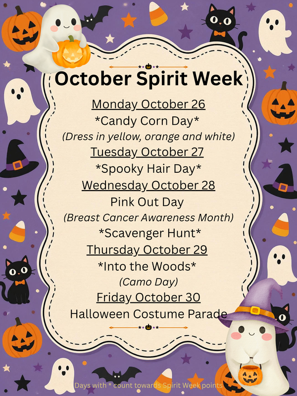 October Spirit Week