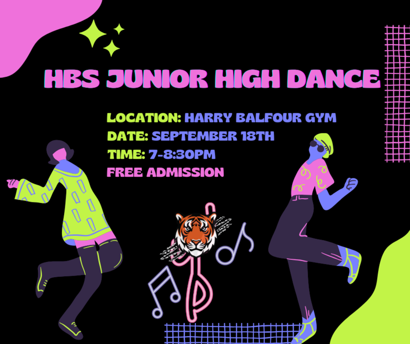 Harry Balfour Junior High Dance- September 18th Featured Photo