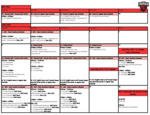 Exam Schedule
