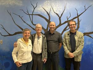A photo of the benefactors of the new Aitken scholarship
